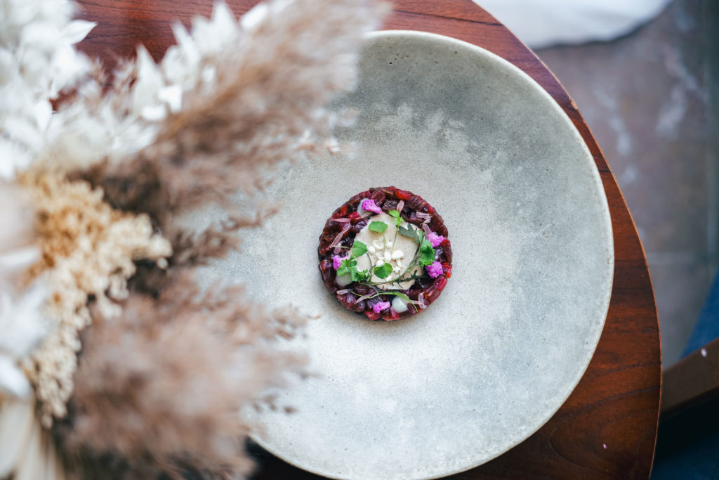 Shooting photo plat carte hiver boeuf façon gravlax