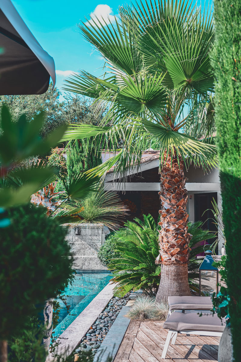Shooting photo vidéo espace villa luxe jardin luxuriant ile de re villa cote plage