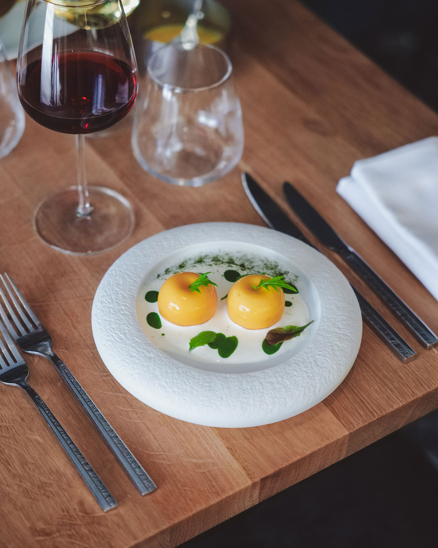 Shooting culinaire trompe oeil entree sphere de navet restaurant arco 2025