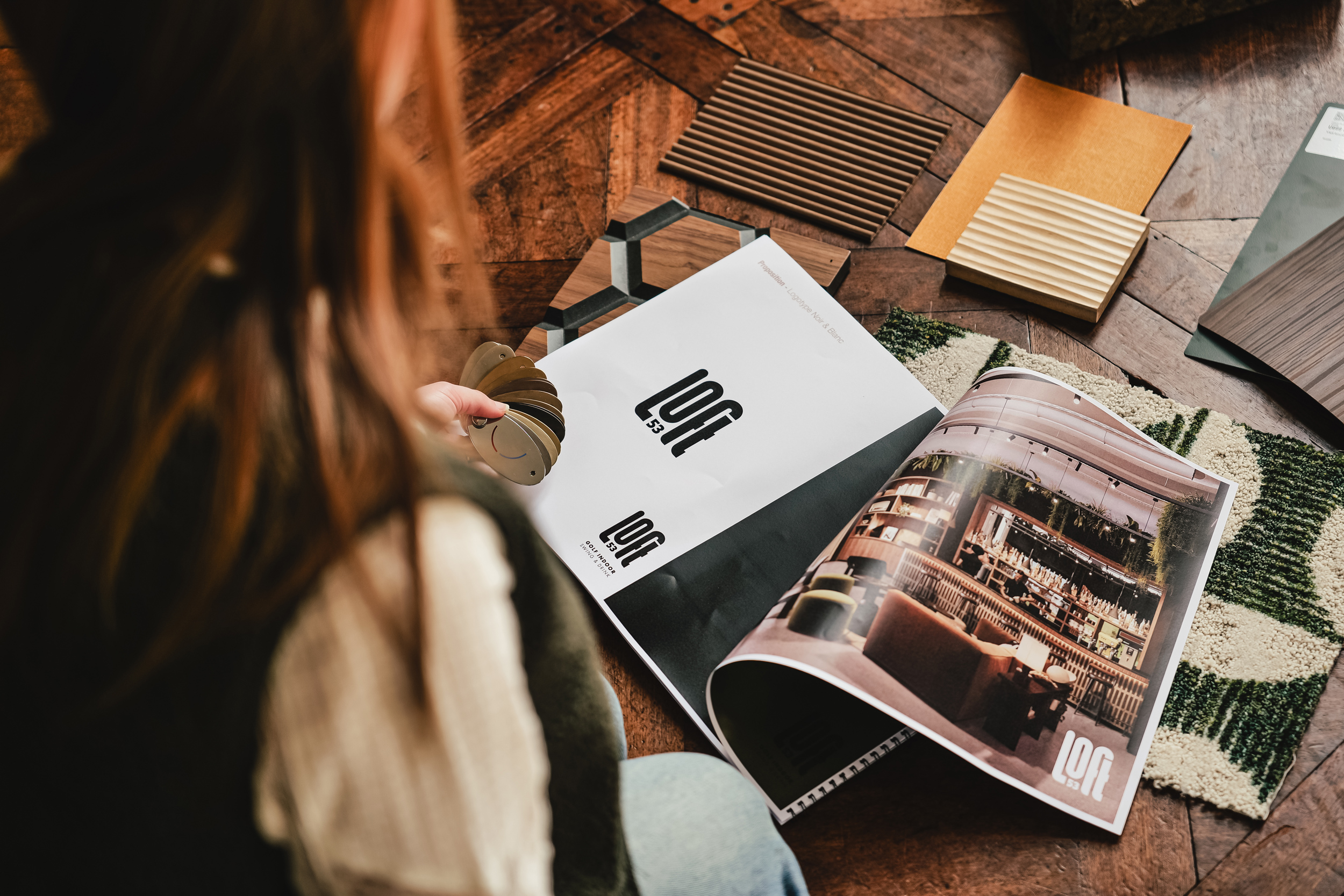 Création de l'identité de marque, avec logo et typographie pour la charte graphique du Loft 53