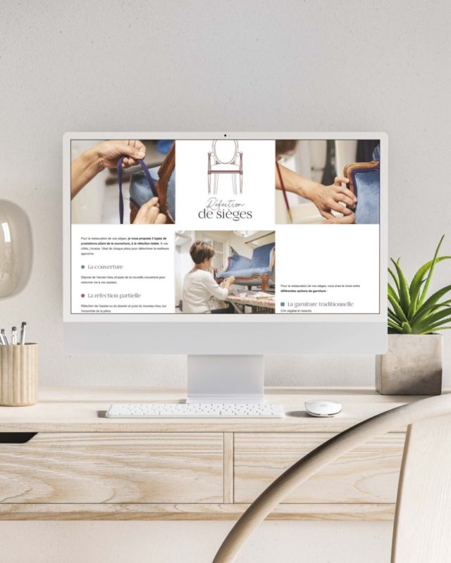 Nous sommes très heureux d’avoir réalisé le site Internet du Médaillon de l’Abbaye, pour une artisane tapissière décoratrice dans le Vienne. 🪡

Après avoir élaboré la charte graphique et l’identité visuelle, en parfaite résonance avec les traditions et le savoir-faire de notre talentueuse créatrice, nous nous sommes profondément immergés dans l’univers de ce métier artisanal. Cette aventure s’est poursuivie avec la création sur mesure du site Internet. 🖥️

Façonné spécifiquement pour correspondre parfaitement à l’identité et à la vision de notre cliente, le site Internet a été créé de A à Z, couvrant le webdesign, la rédaction de contenu optimisé, le référencement naturel (SEO), et l’intégration. 🌐

Si vous aussi, vous souhaitez un support web personnalisé en parfaite cohérence avec votre image et vos valeurs : contactez-nous. Nous serons ravis de vous accompagner dans la réalisation de vos projets digitaux. 🤳

#website #websitedesign #websites #websitedesigner #websitedevelopment #tapissier #siteinternet #siteweb #chartegraphique #logo #creationsiteinternet #wordpress #seo #referencement #referencementnaturel #design #graphicdesign #webdesign #agencedecommunication #agenceweb #agencedigitale #agencementinterieur #agencecommunication #agencemarketing #communication #larochelle #larochelle17000 #larochellemaville #charentemaritime #agenceweblarochelle